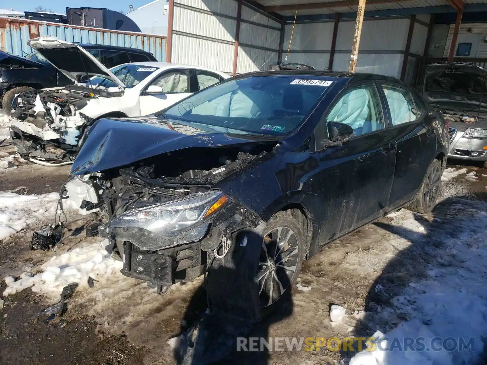 2 Photograph of a damaged car 2T1BURHE7KC224795 TOYOTA COROLLA 2019