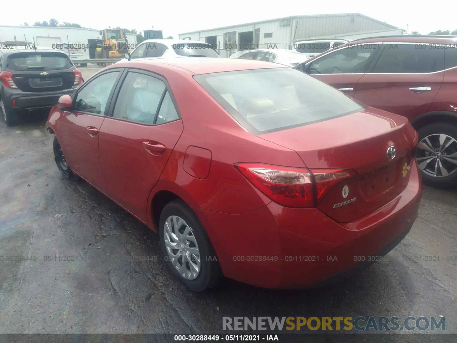 3 Photograph of a damaged car 2T1BURHE7KC224912 TOYOTA COROLLA 2019