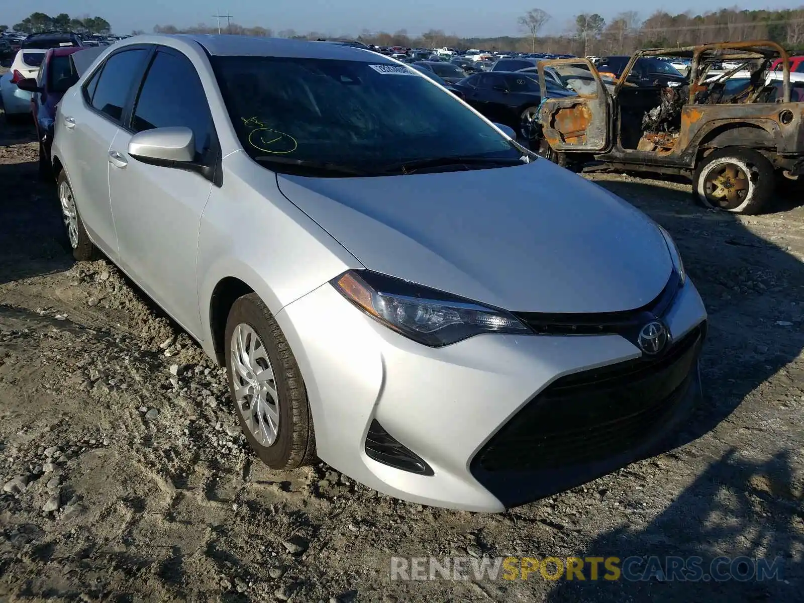 1 Photograph of a damaged car 2T1BURHE7KC224926 TOYOTA COROLLA 2019