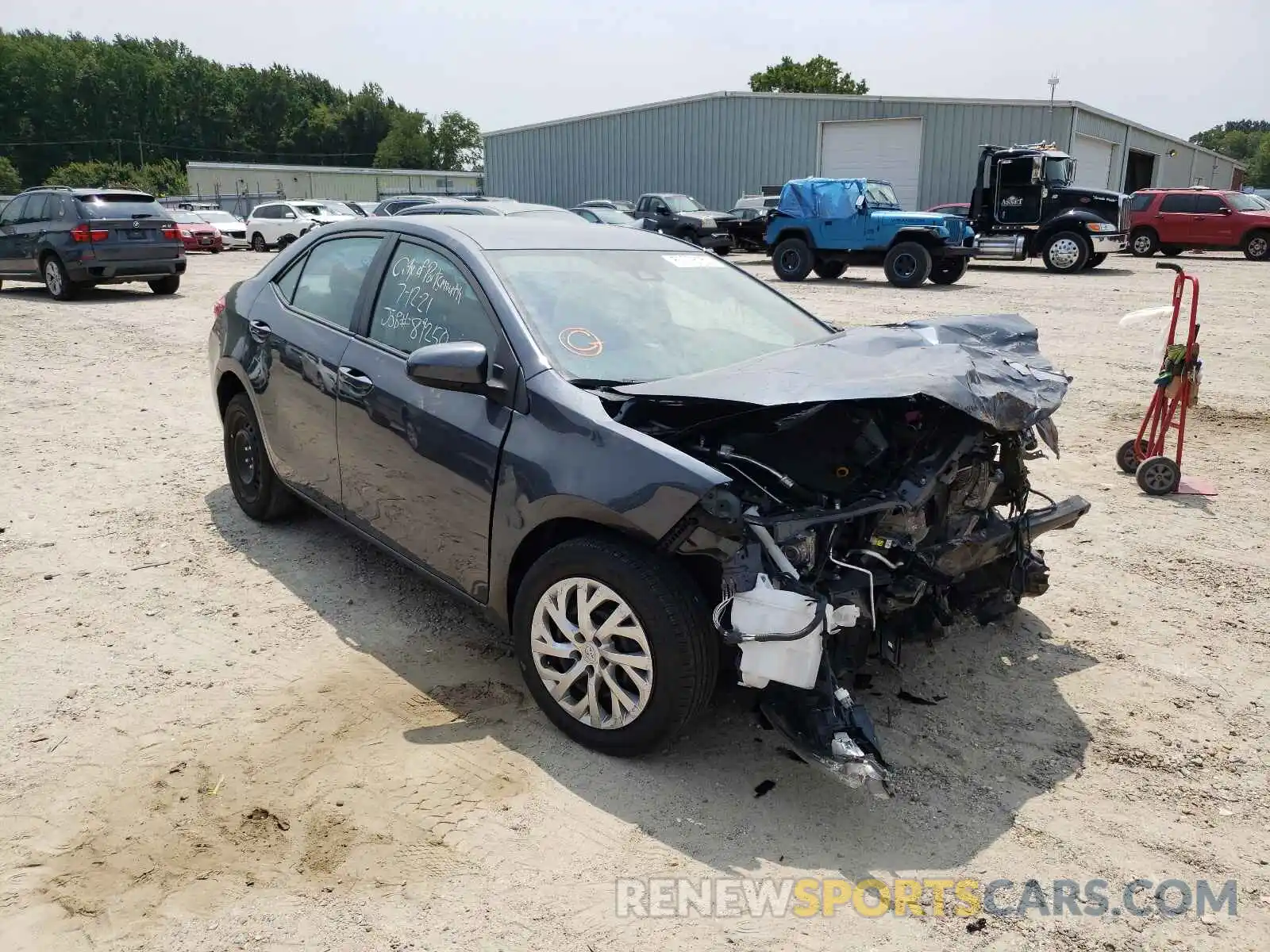 1 Photograph of a damaged car 2T1BURHE7KC224974 TOYOTA COROLLA 2019