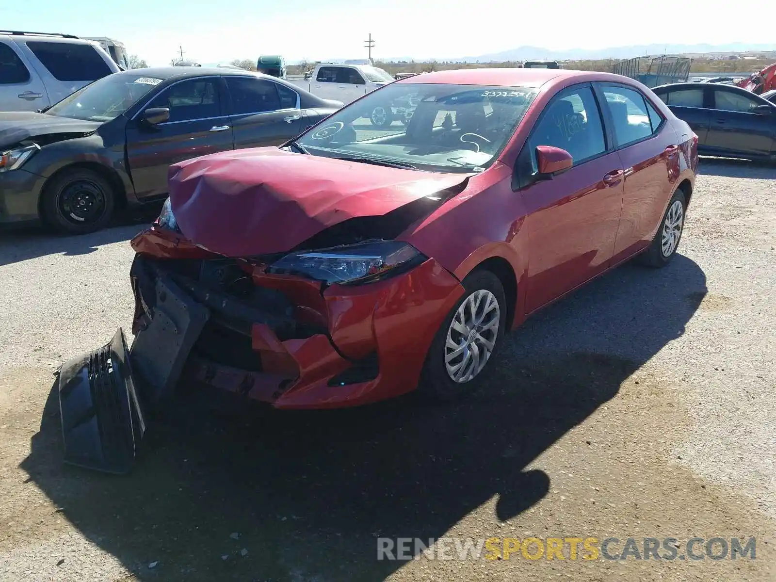 2 Photograph of a damaged car 2T1BURHE7KC225056 TOYOTA COROLLA 2019