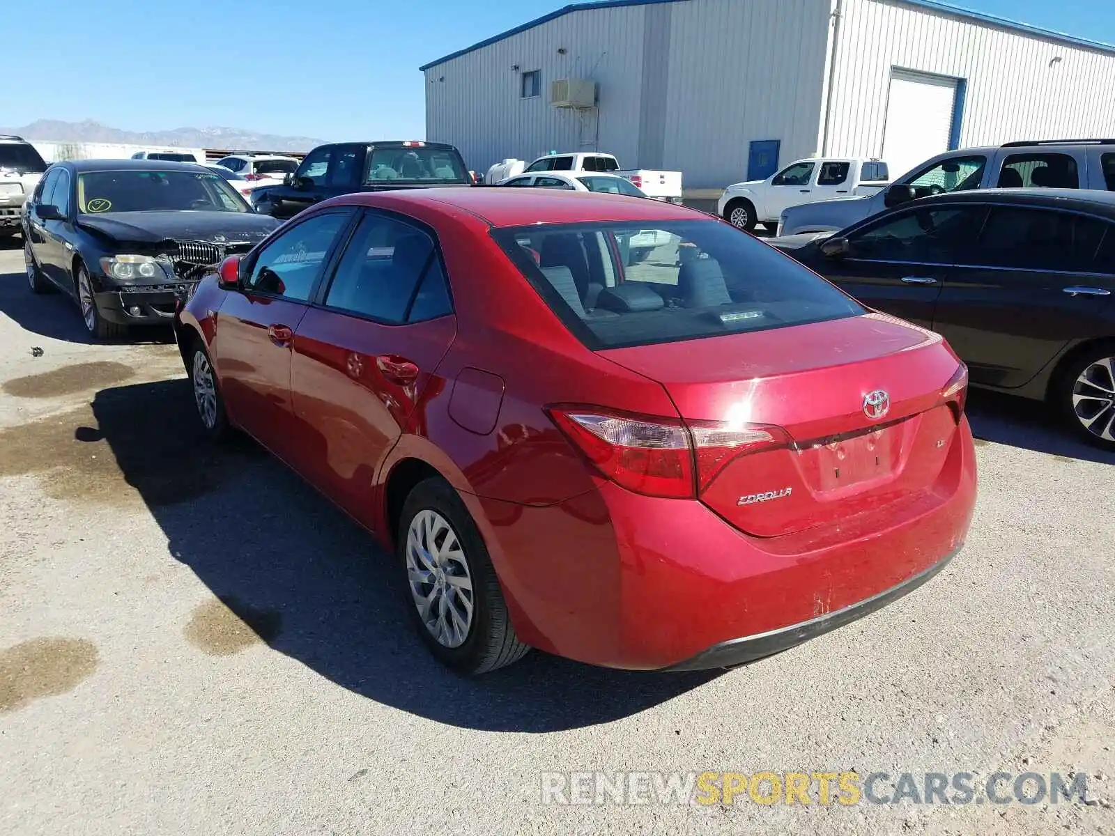 3 Photograph of a damaged car 2T1BURHE7KC225056 TOYOTA COROLLA 2019