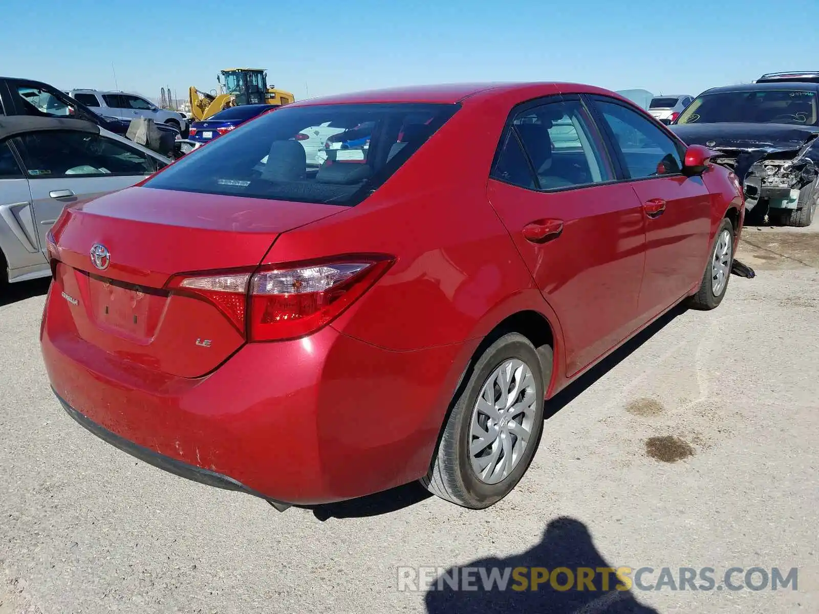 4 Photograph of a damaged car 2T1BURHE7KC225056 TOYOTA COROLLA 2019