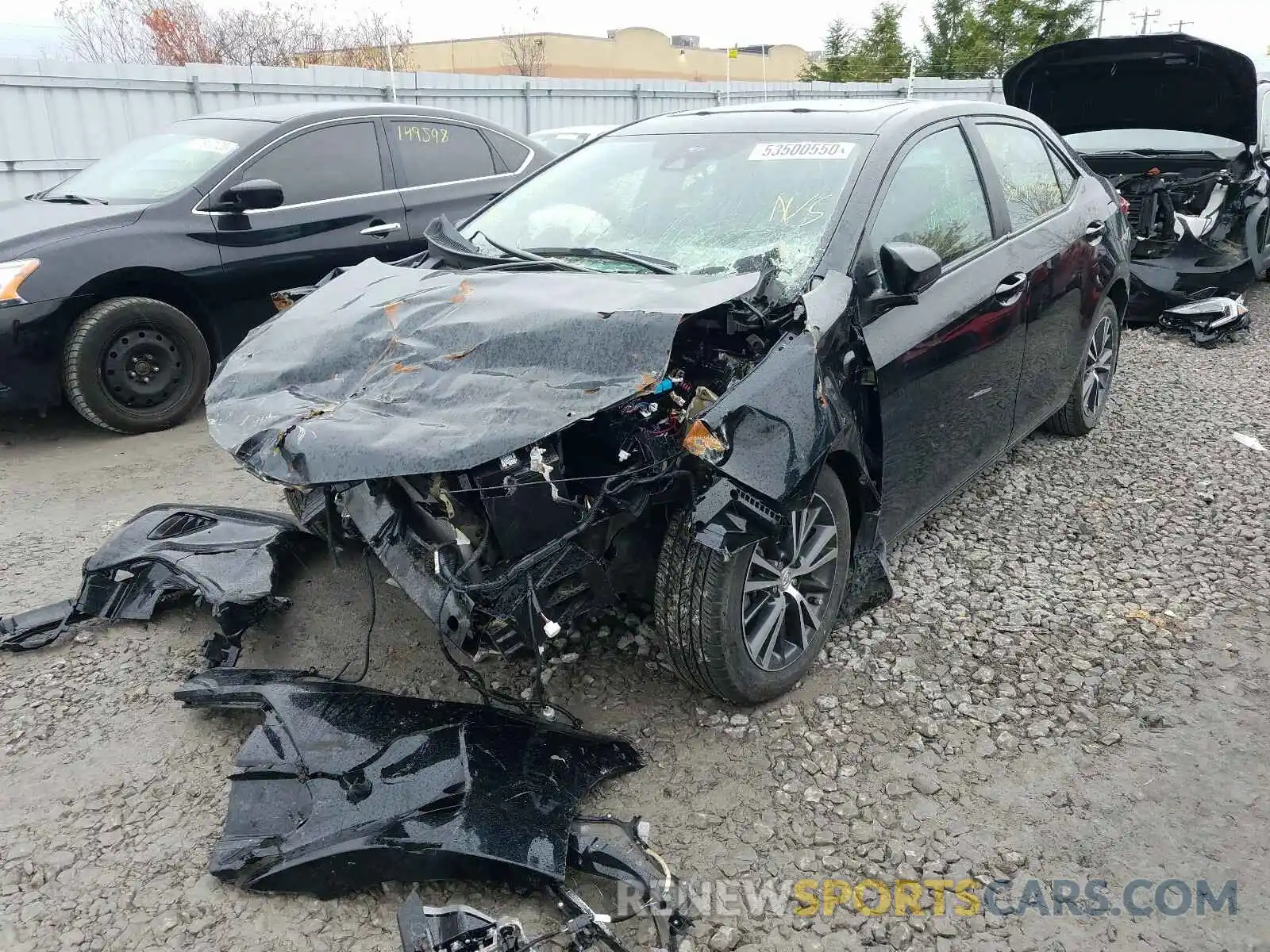 2 Photograph of a damaged car 2T1BURHE7KC225641 TOYOTA COROLLA 2019