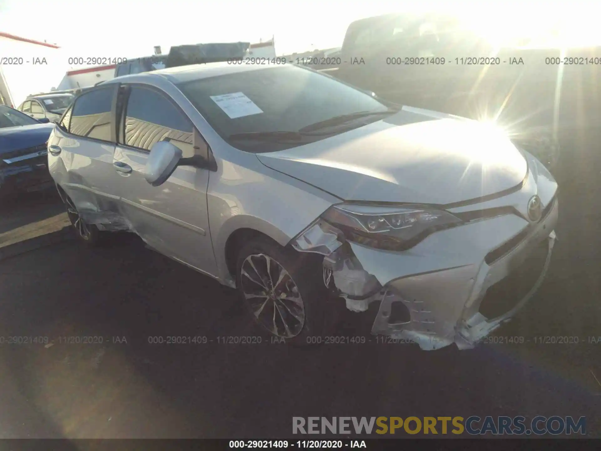 1 Photograph of a damaged car 2T1BURHE7KC225722 TOYOTA COROLLA 2019