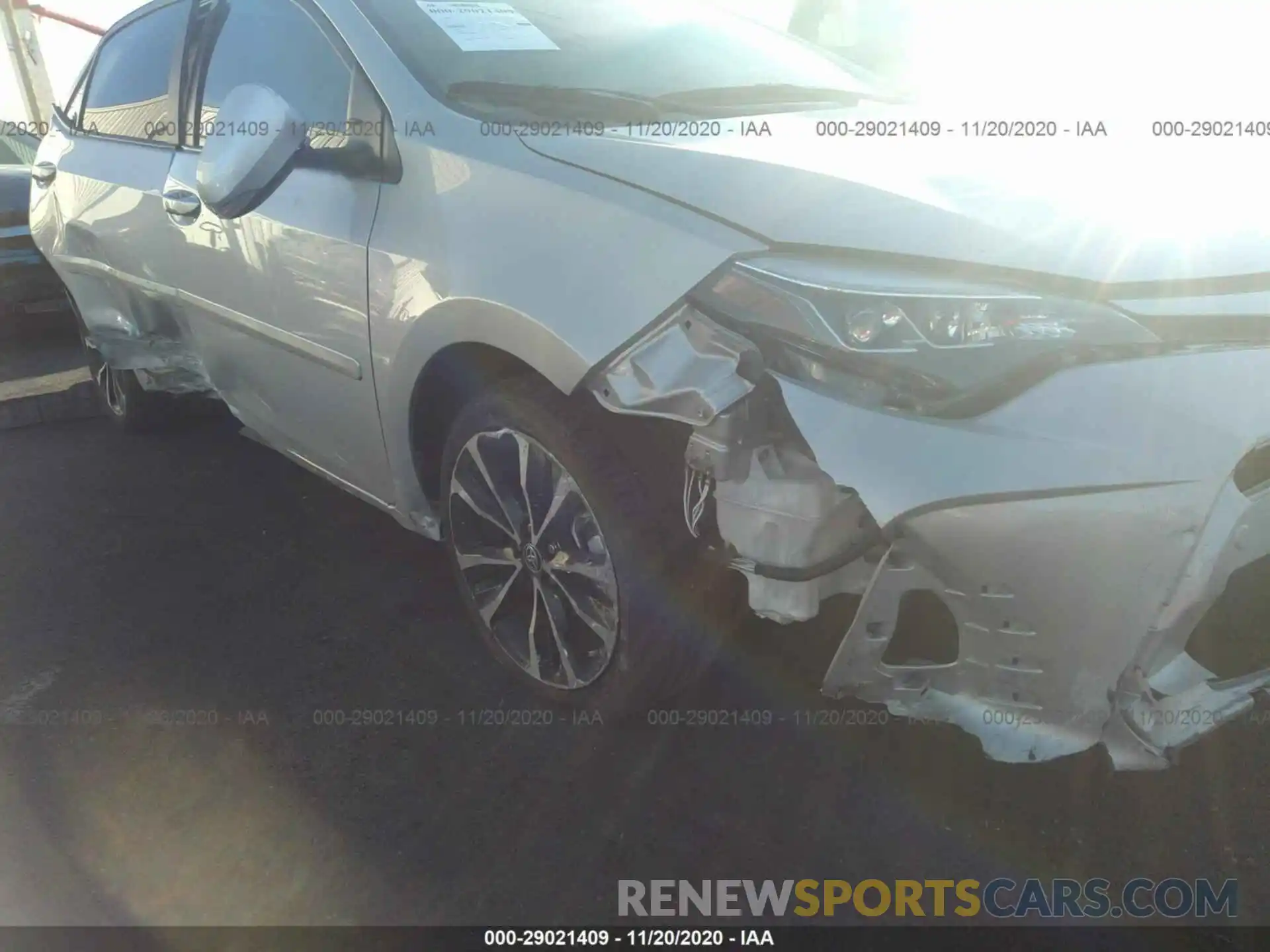 6 Photograph of a damaged car 2T1BURHE7KC225722 TOYOTA COROLLA 2019