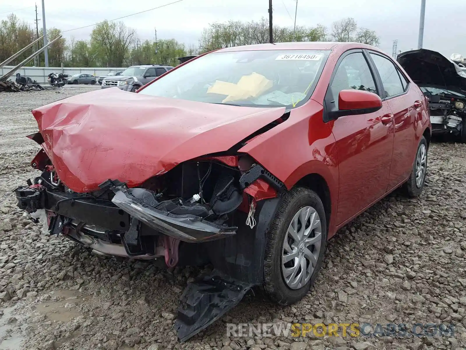 2 Photograph of a damaged car 2T1BURHE7KC226479 TOYOTA COROLLA 2019