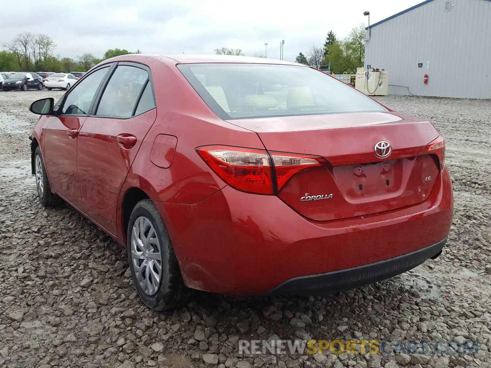 3 Photograph of a damaged car 2T1BURHE7KC226479 TOYOTA COROLLA 2019