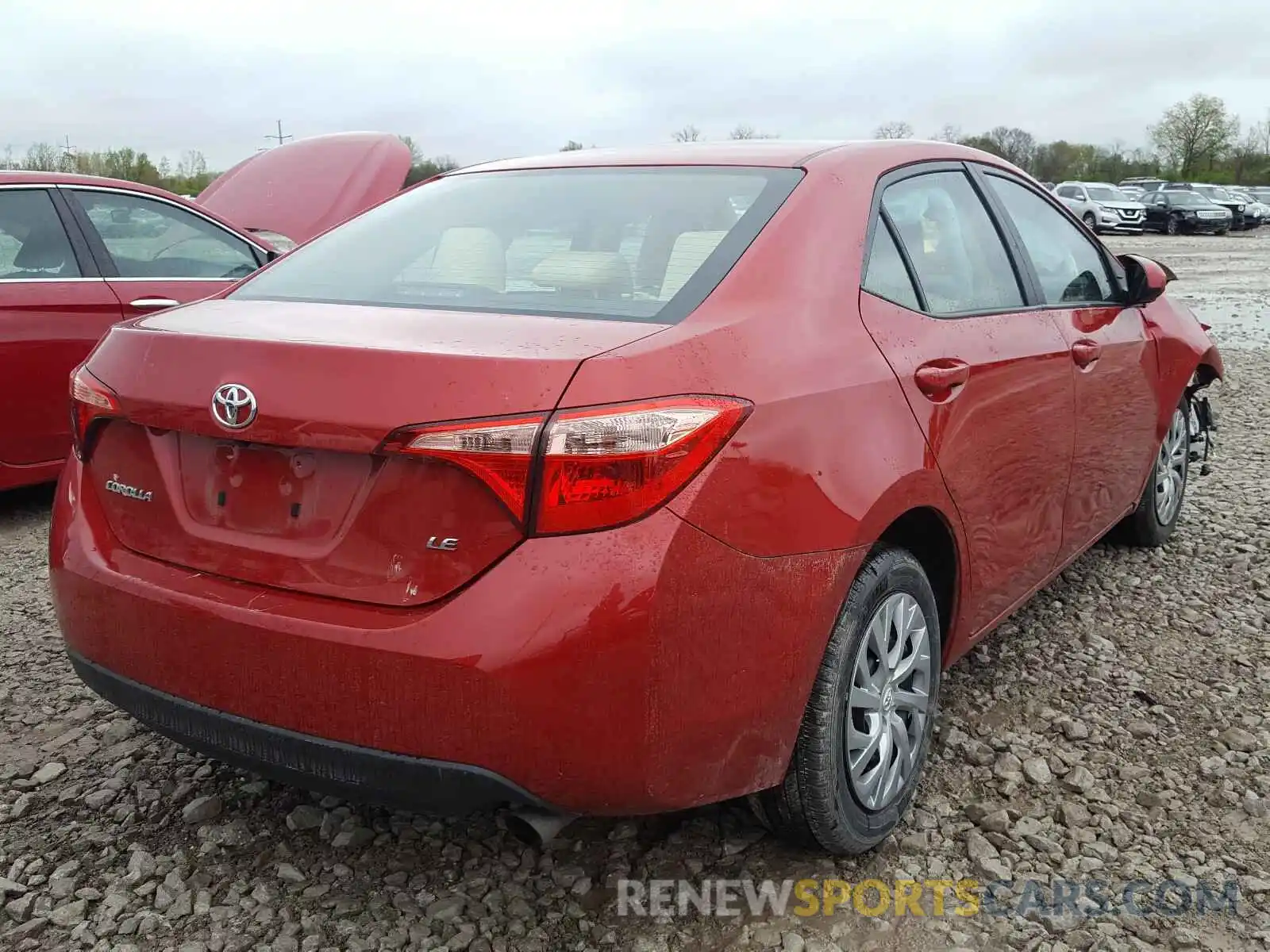 4 Photograph of a damaged car 2T1BURHE7KC226479 TOYOTA COROLLA 2019