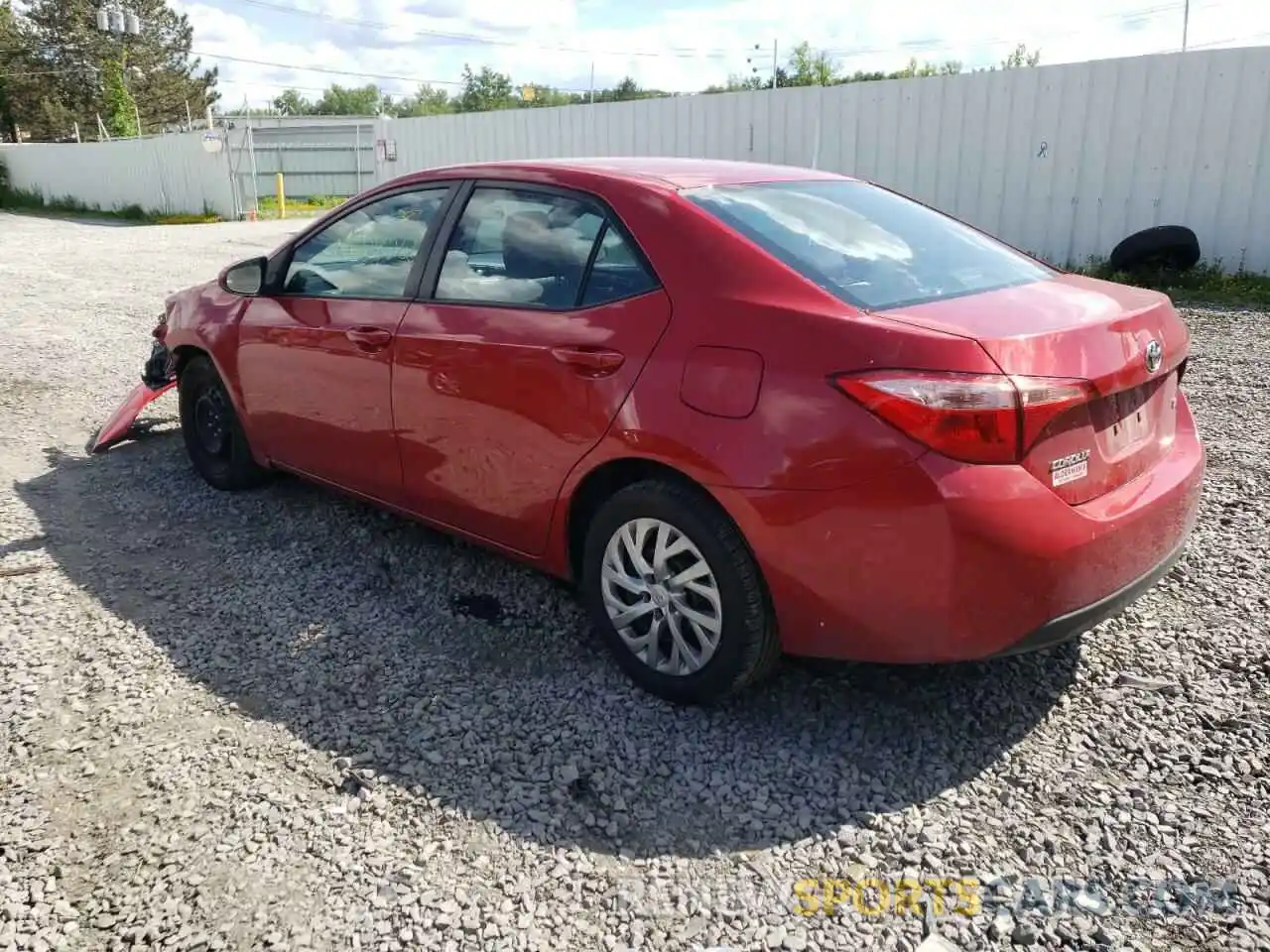 3 Фотография поврежденного автомобиля 2T1BURHE7KC226840 TOYOTA COROLLA 2019