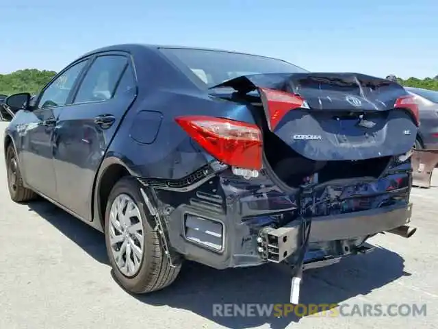 3 Photograph of a damaged car 2T1BURHE7KC227048 TOYOTA COROLLA 2019