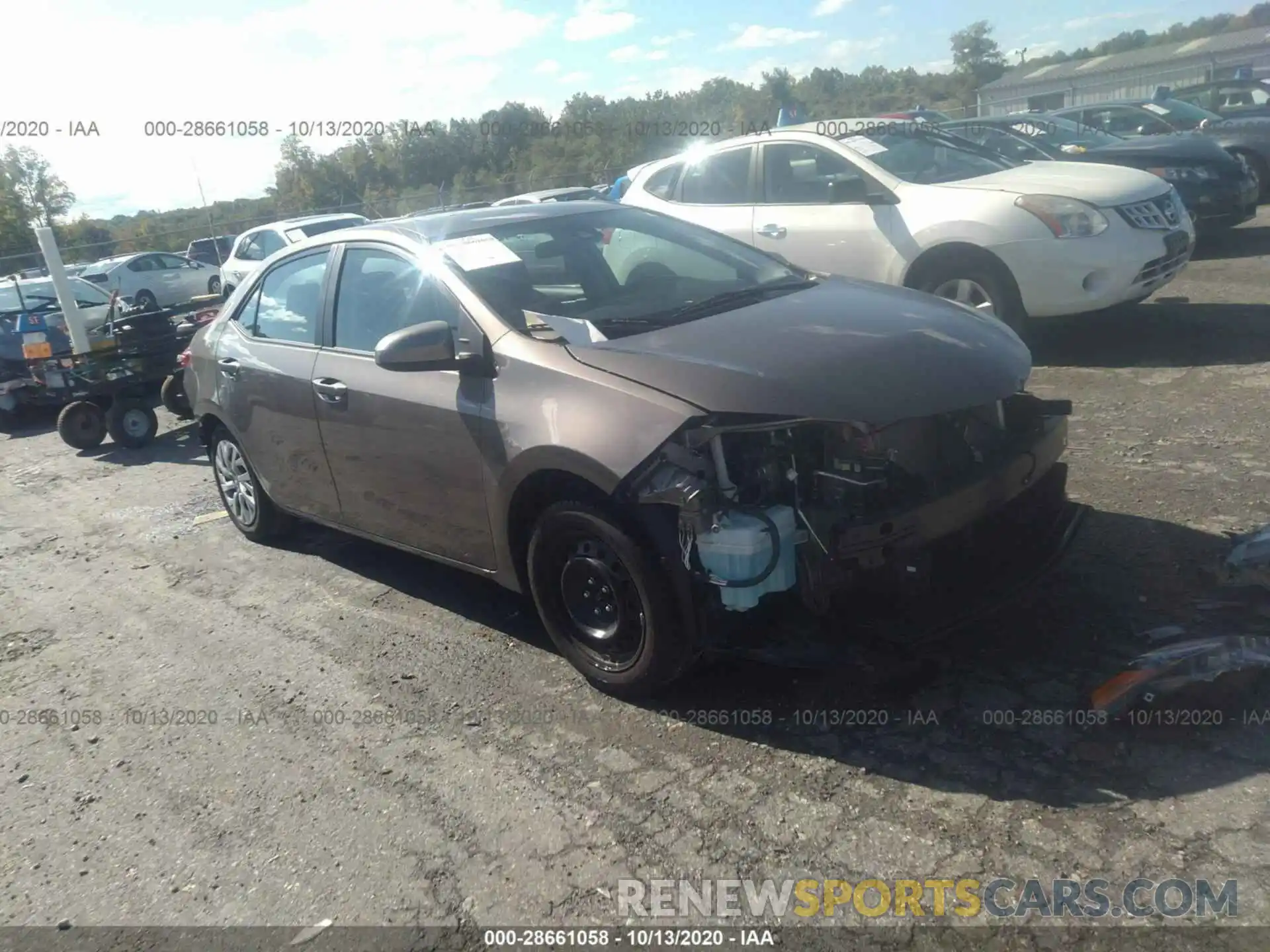 1 Photograph of a damaged car 2T1BURHE7KC227549 TOYOTA COROLLA 2019