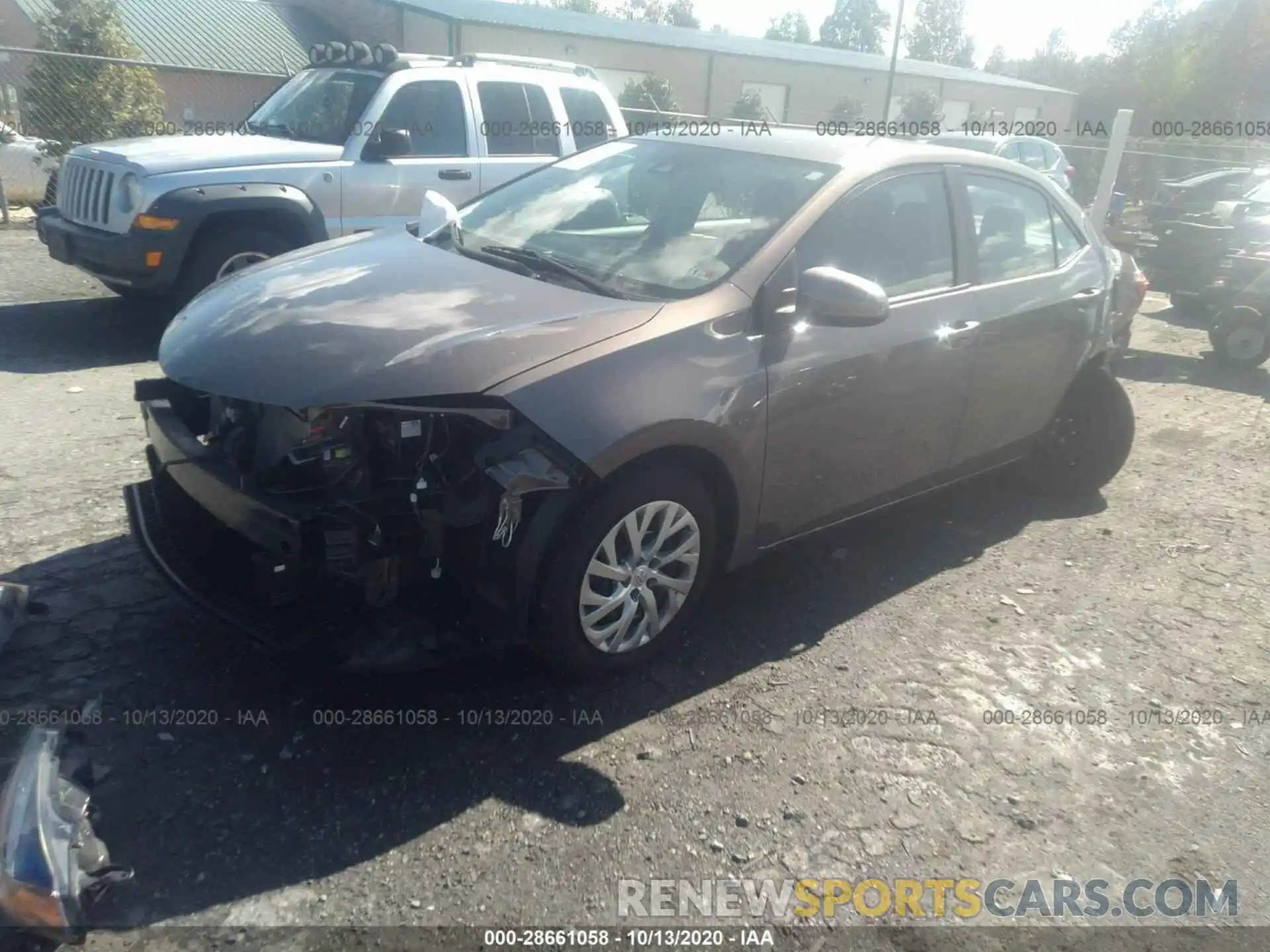 2 Photograph of a damaged car 2T1BURHE7KC227549 TOYOTA COROLLA 2019