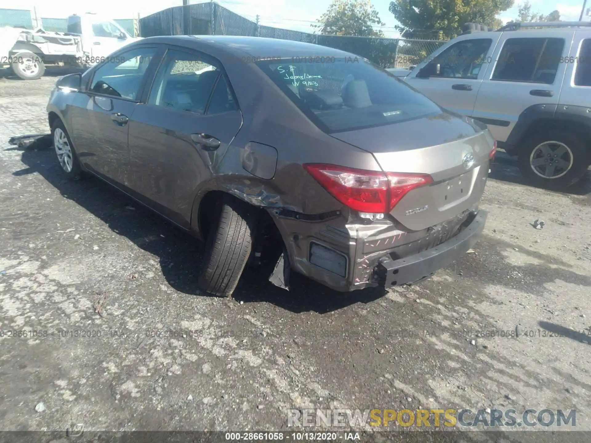 6 Photograph of a damaged car 2T1BURHE7KC227549 TOYOTA COROLLA 2019