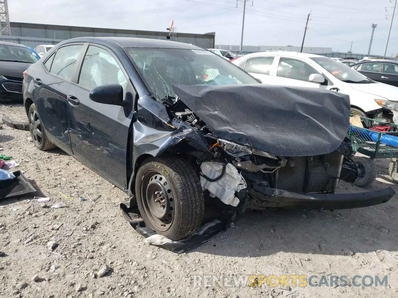 1 Photograph of a damaged car 2T1BURHE7KC228250 TOYOTA COROLLA 2019