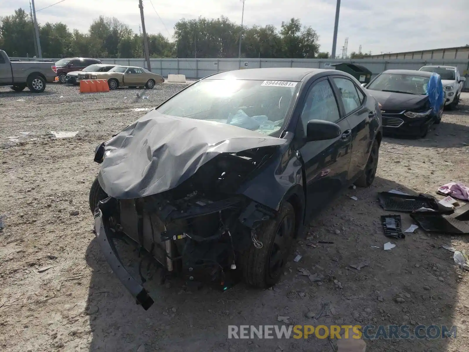 2 Photograph of a damaged car 2T1BURHE7KC228250 TOYOTA COROLLA 2019