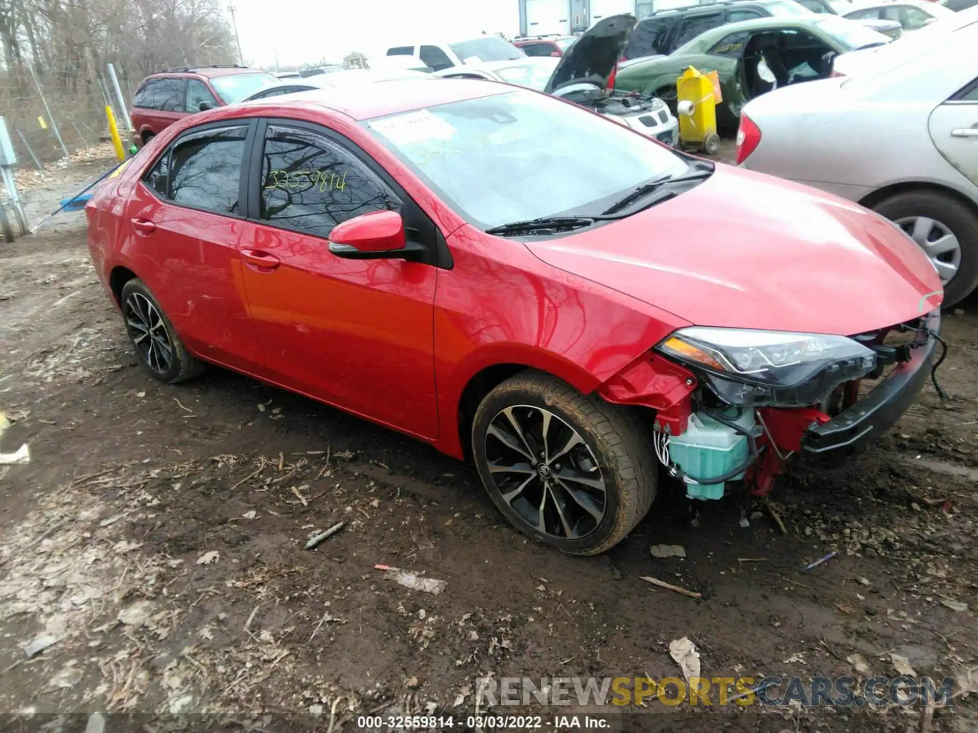 1 Photograph of a damaged car 2T1BURHE7KC228569 TOYOTA COROLLA 2019