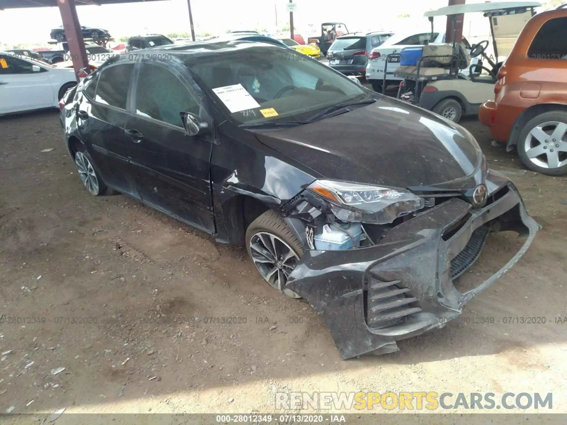 1 Photograph of a damaged car 2T1BURHE7KC229530 TOYOTA COROLLA 2019