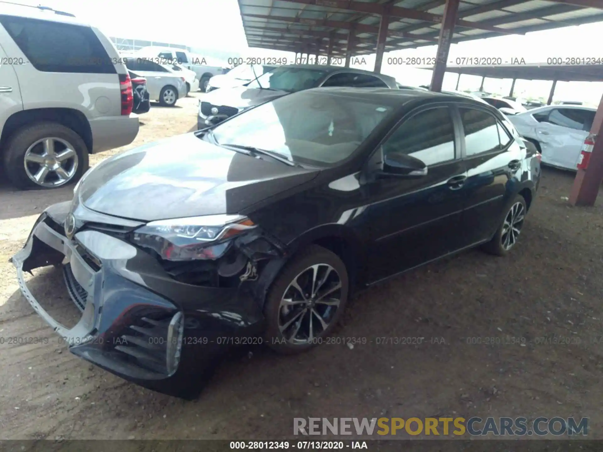 2 Photograph of a damaged car 2T1BURHE7KC229530 TOYOTA COROLLA 2019