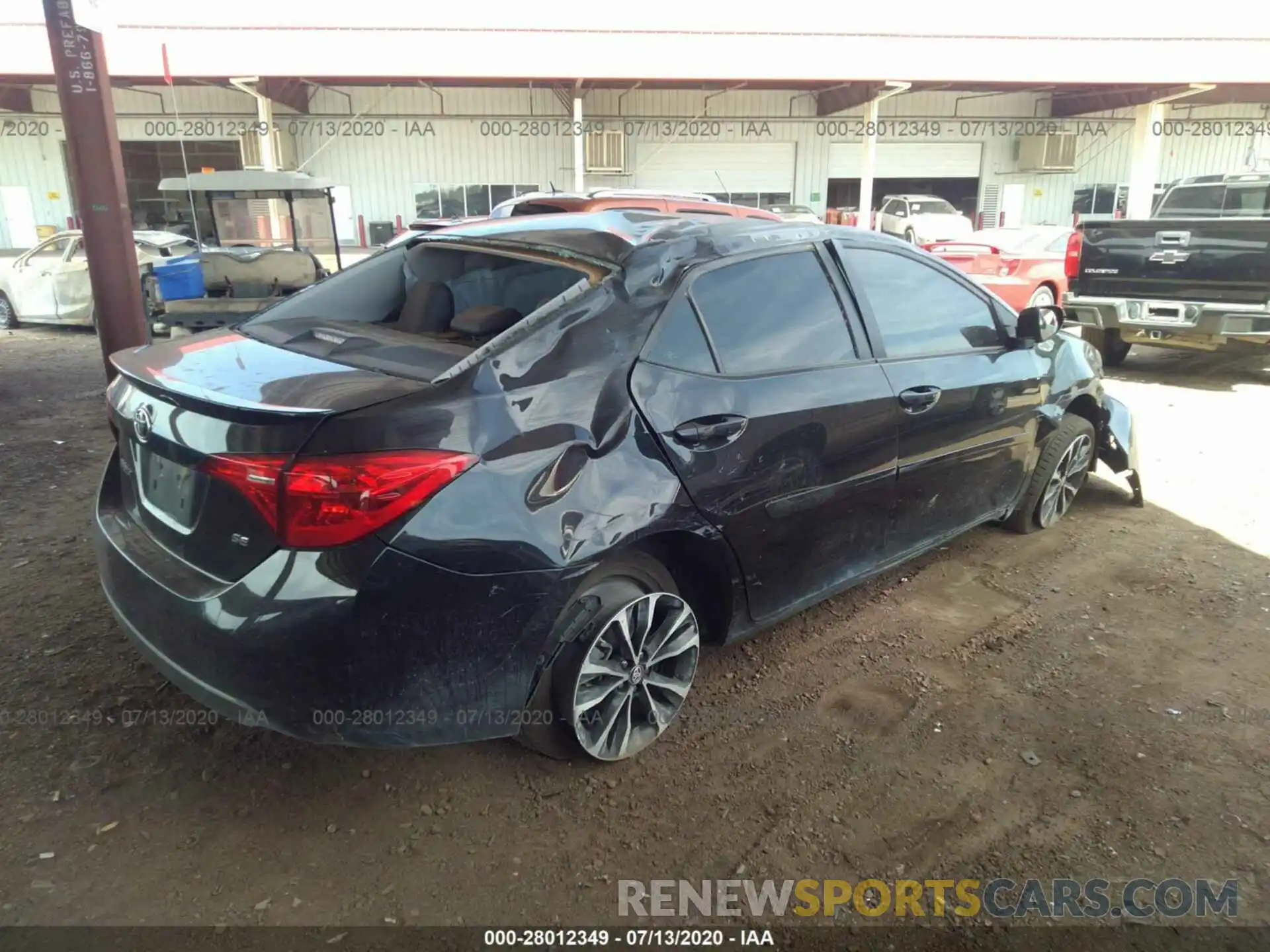 4 Photograph of a damaged car 2T1BURHE7KC229530 TOYOTA COROLLA 2019