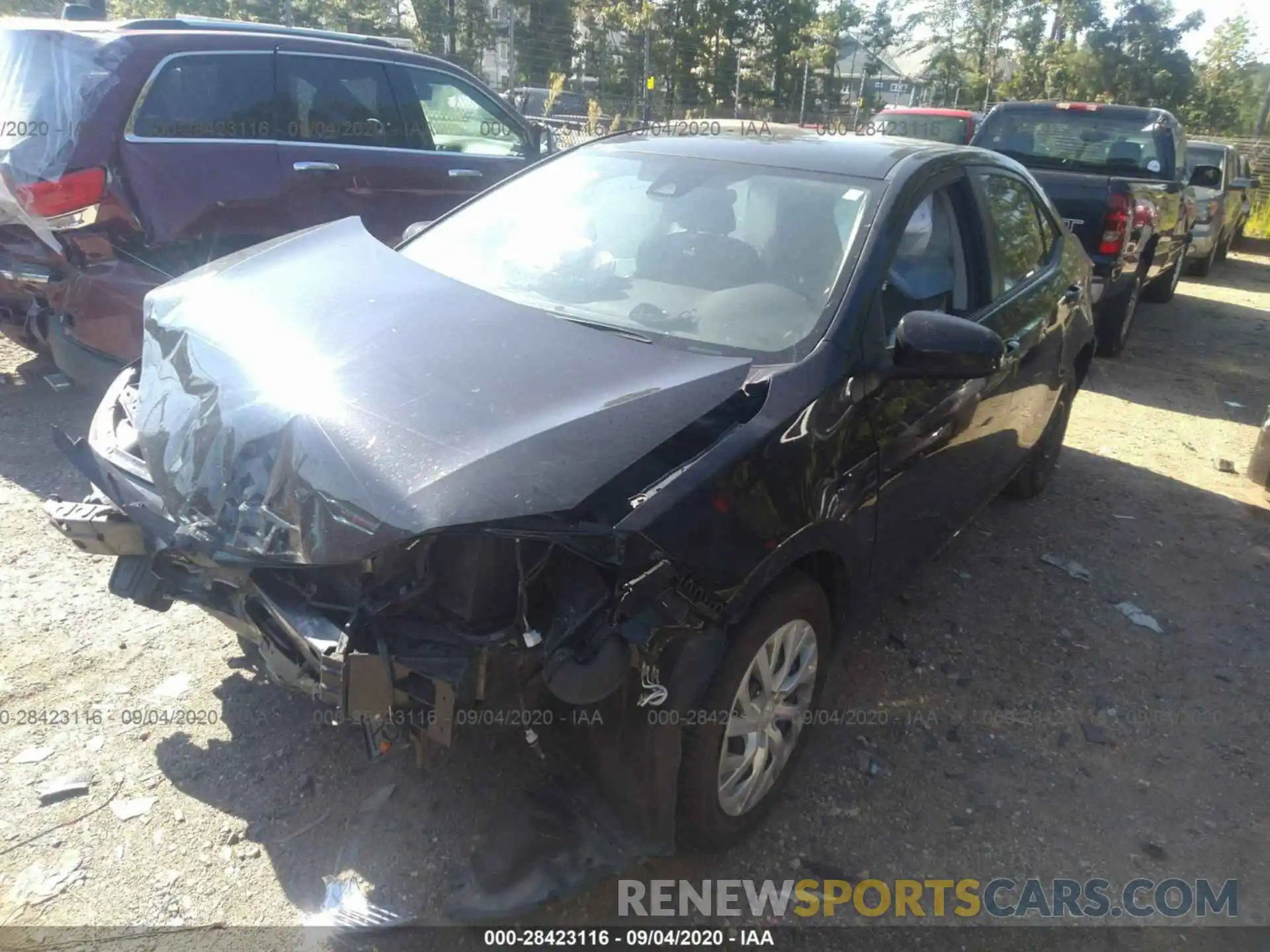 2 Photograph of a damaged car 2T1BURHE7KC230161 TOYOTA COROLLA 2019