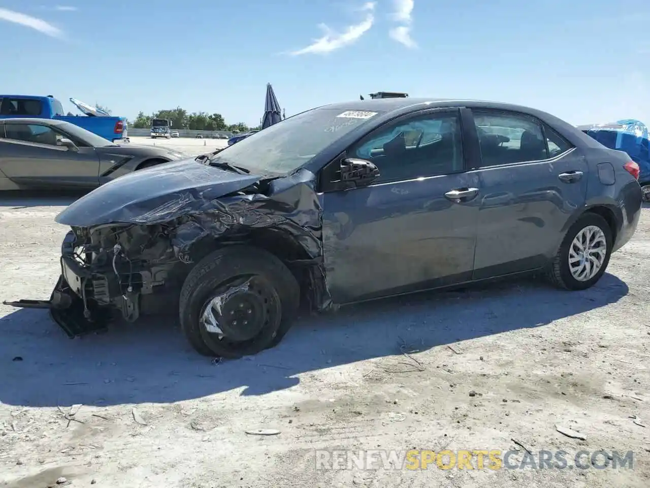 1 Photograph of a damaged car 2T1BURHE7KC230581 TOYOTA COROLLA 2019