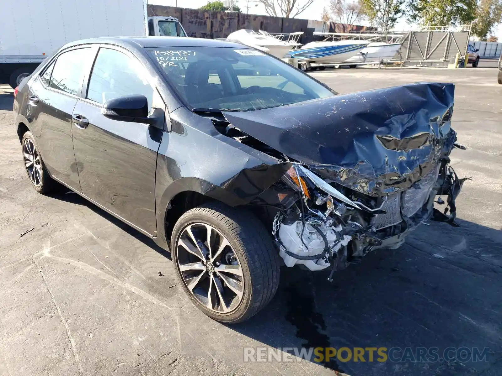 1 Photograph of a damaged car 2T1BURHE7KC231214 TOYOTA COROLLA 2019