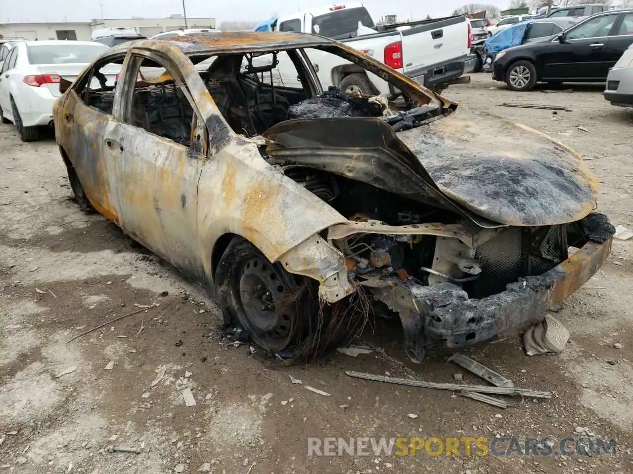 1 Photograph of a damaged car 2T1BURHE7KC232265 TOYOTA COROLLA 2019