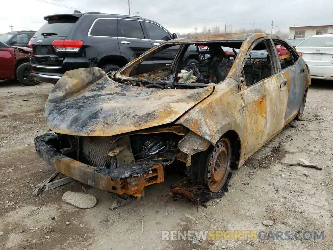 2 Photograph of a damaged car 2T1BURHE7KC232265 TOYOTA COROLLA 2019