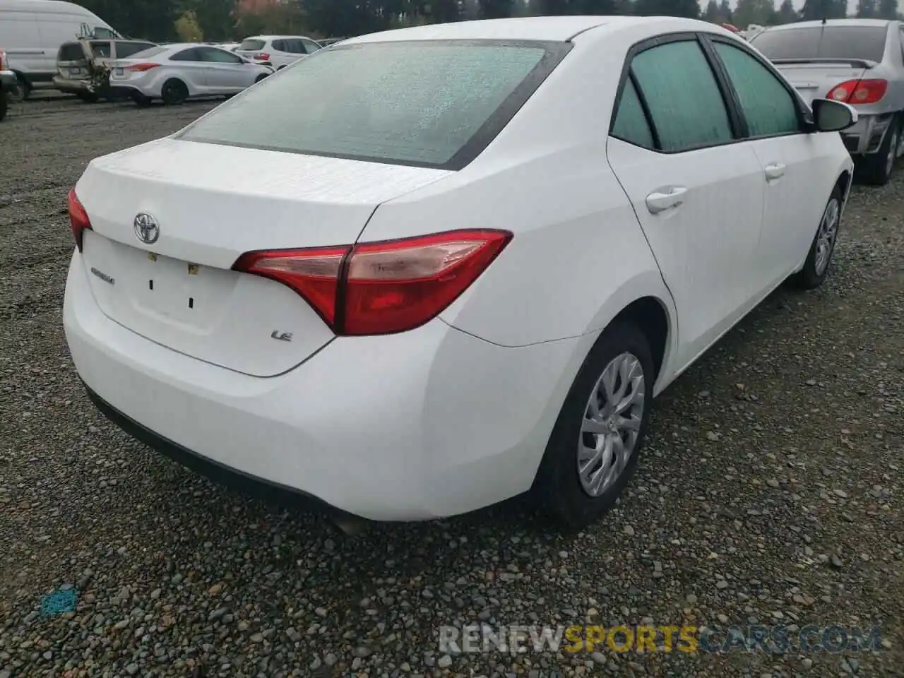 4 Photograph of a damaged car 2T1BURHE7KC232590 TOYOTA COROLLA 2019