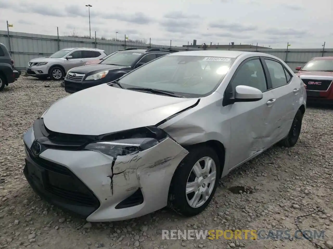 2 Photograph of a damaged car 2T1BURHE7KC232881 TOYOTA COROLLA 2019