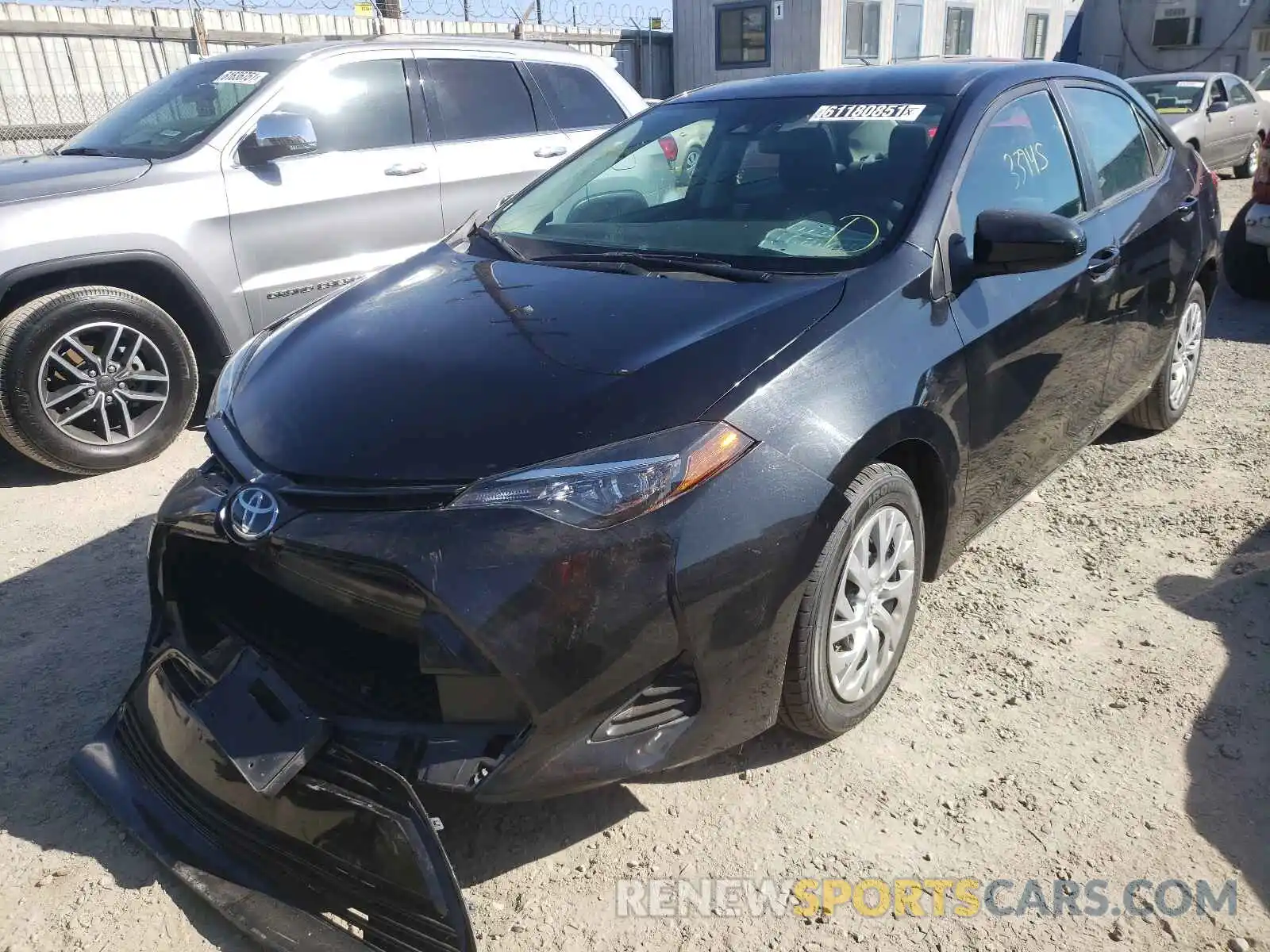 2 Photograph of a damaged car 2T1BURHE7KC233979 TOYOTA COROLLA 2019