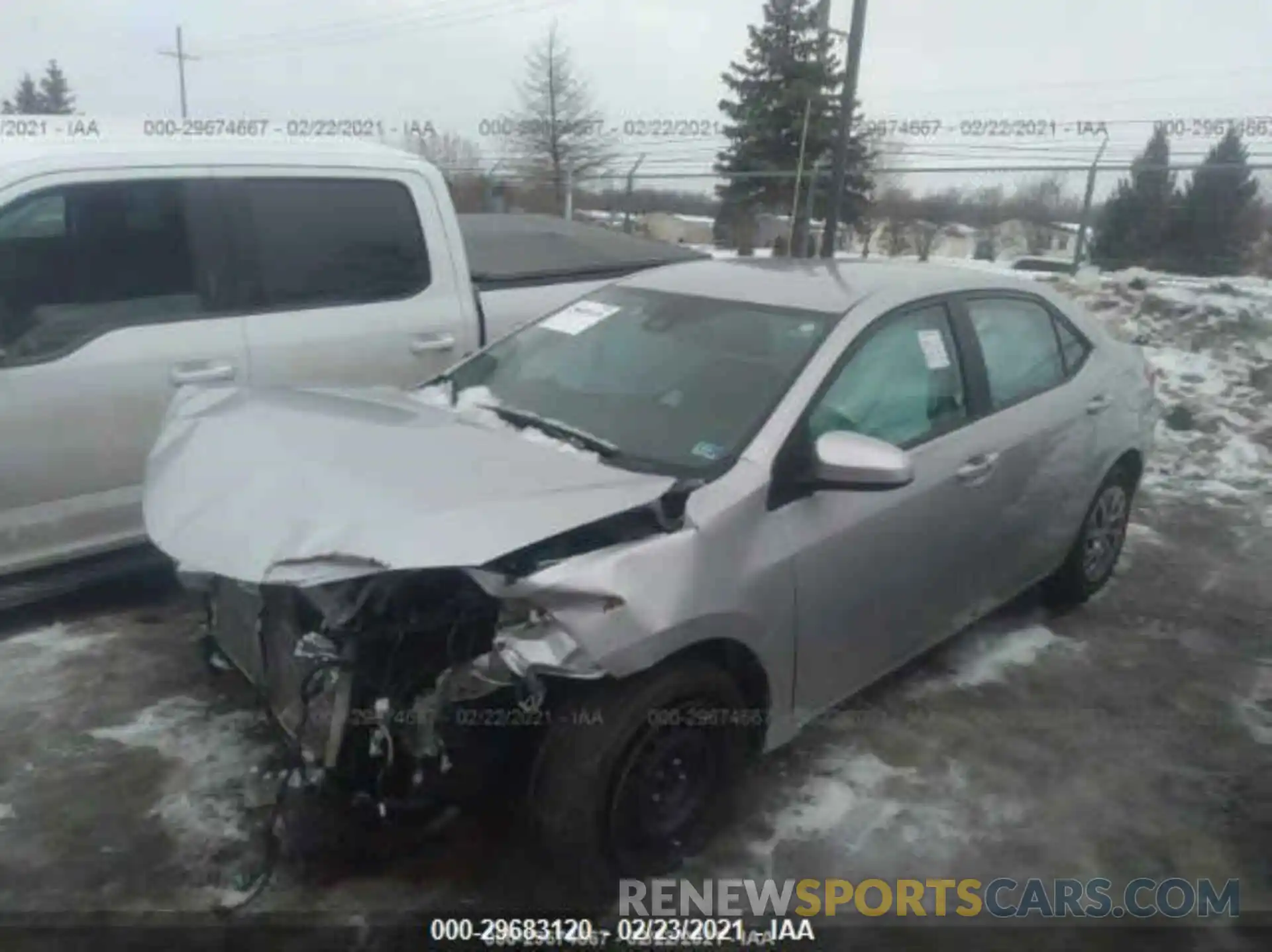 2 Photograph of a damaged car 2T1BURHE7KC234291 TOYOTA COROLLA 2019