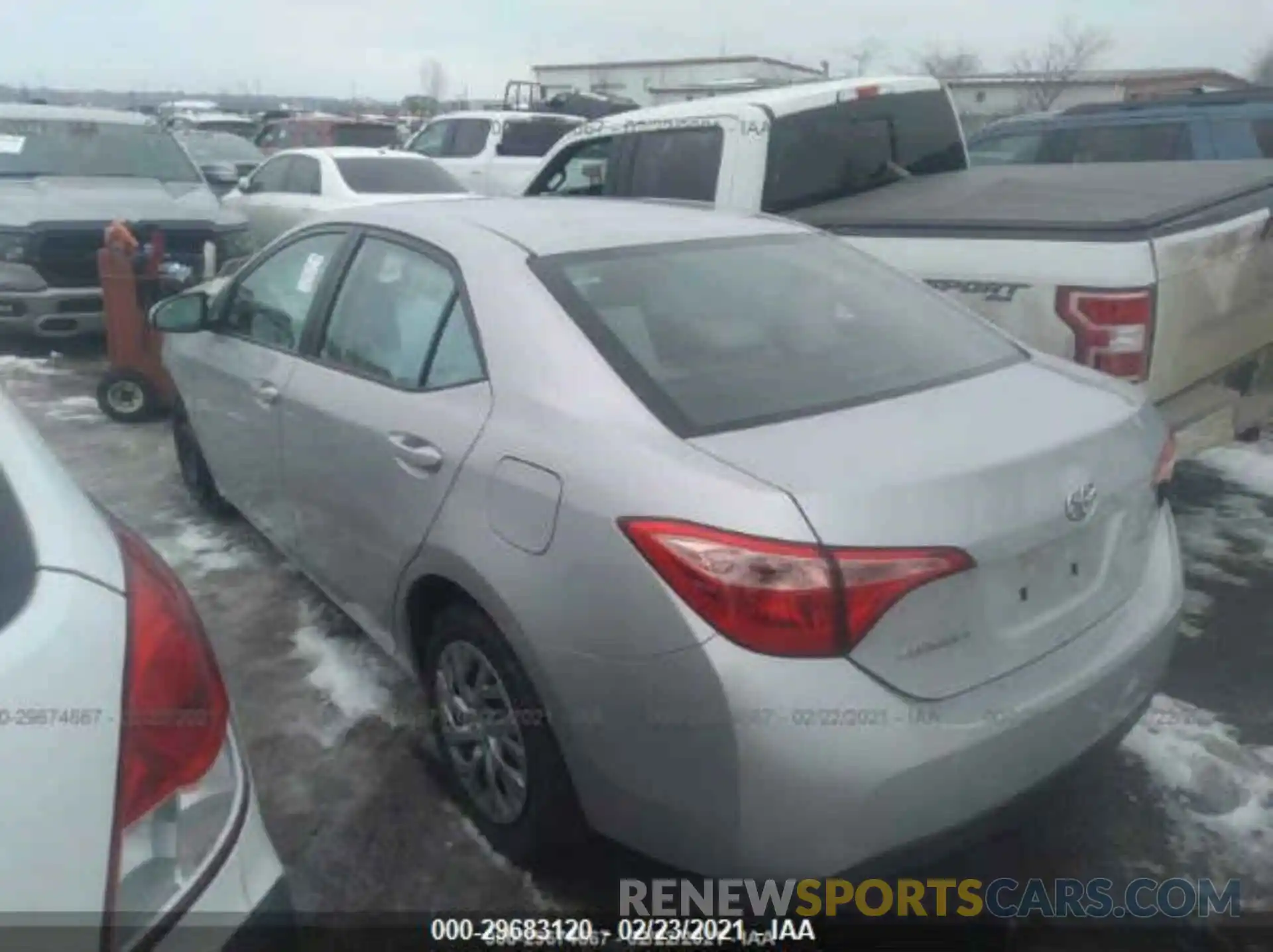 3 Photograph of a damaged car 2T1BURHE7KC234291 TOYOTA COROLLA 2019