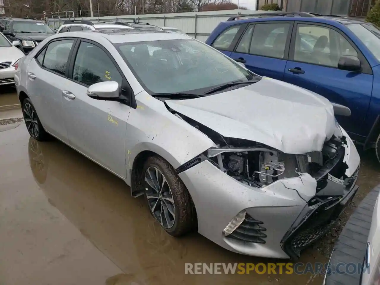 1 Photograph of a damaged car 2T1BURHE7KC234565 TOYOTA COROLLA 2019