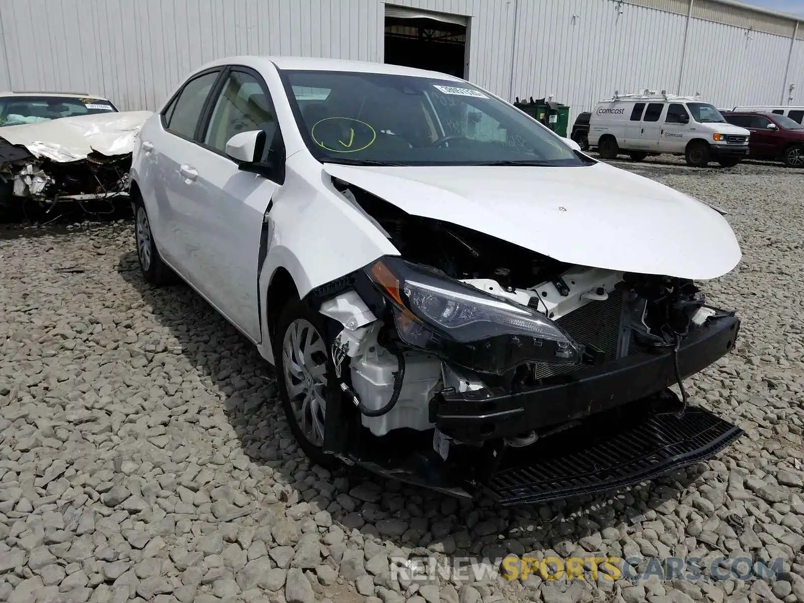 1 Photograph of a damaged car 2T1BURHE7KC234971 TOYOTA COROLLA 2019