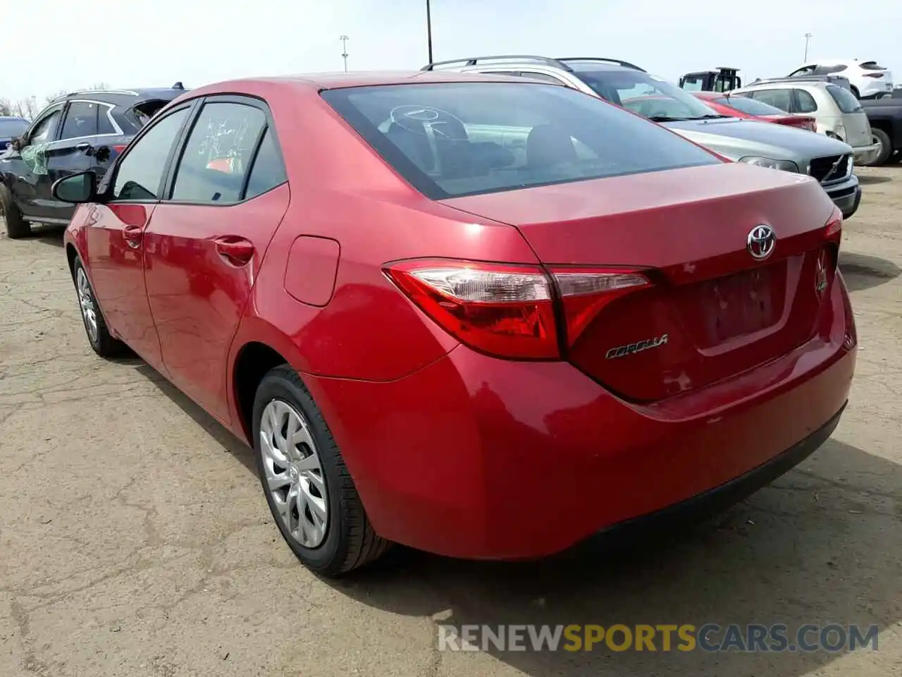 3 Photograph of a damaged car 2T1BURHE7KC235117 TOYOTA COROLLA 2019