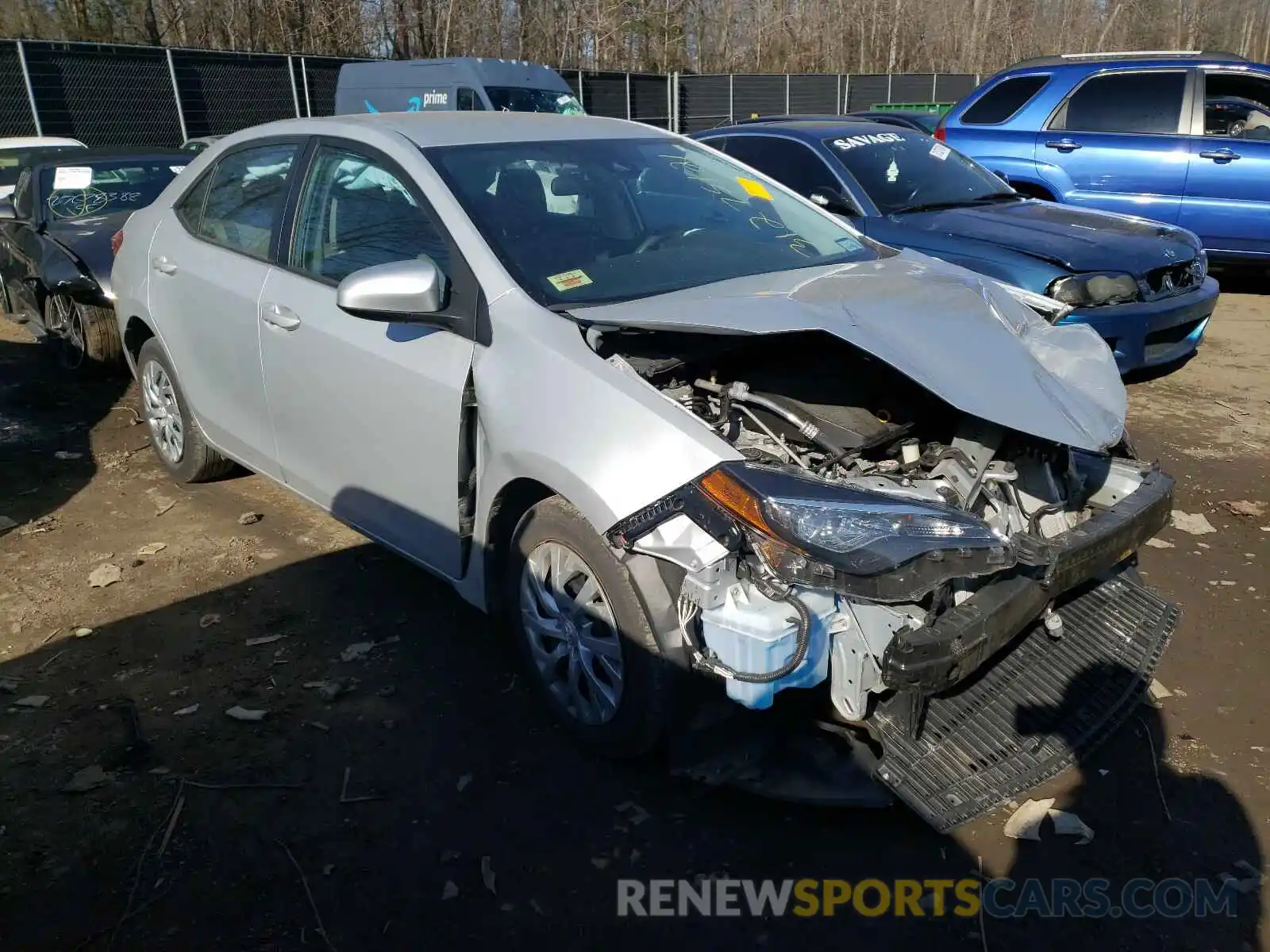 1 Photograph of a damaged car 2T1BURHE7KC235148 TOYOTA COROLLA 2019