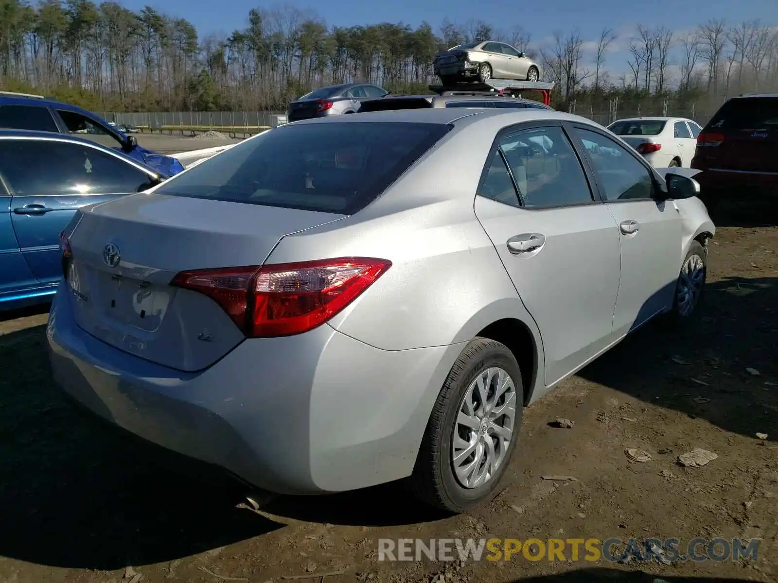 4 Photograph of a damaged car 2T1BURHE7KC235148 TOYOTA COROLLA 2019