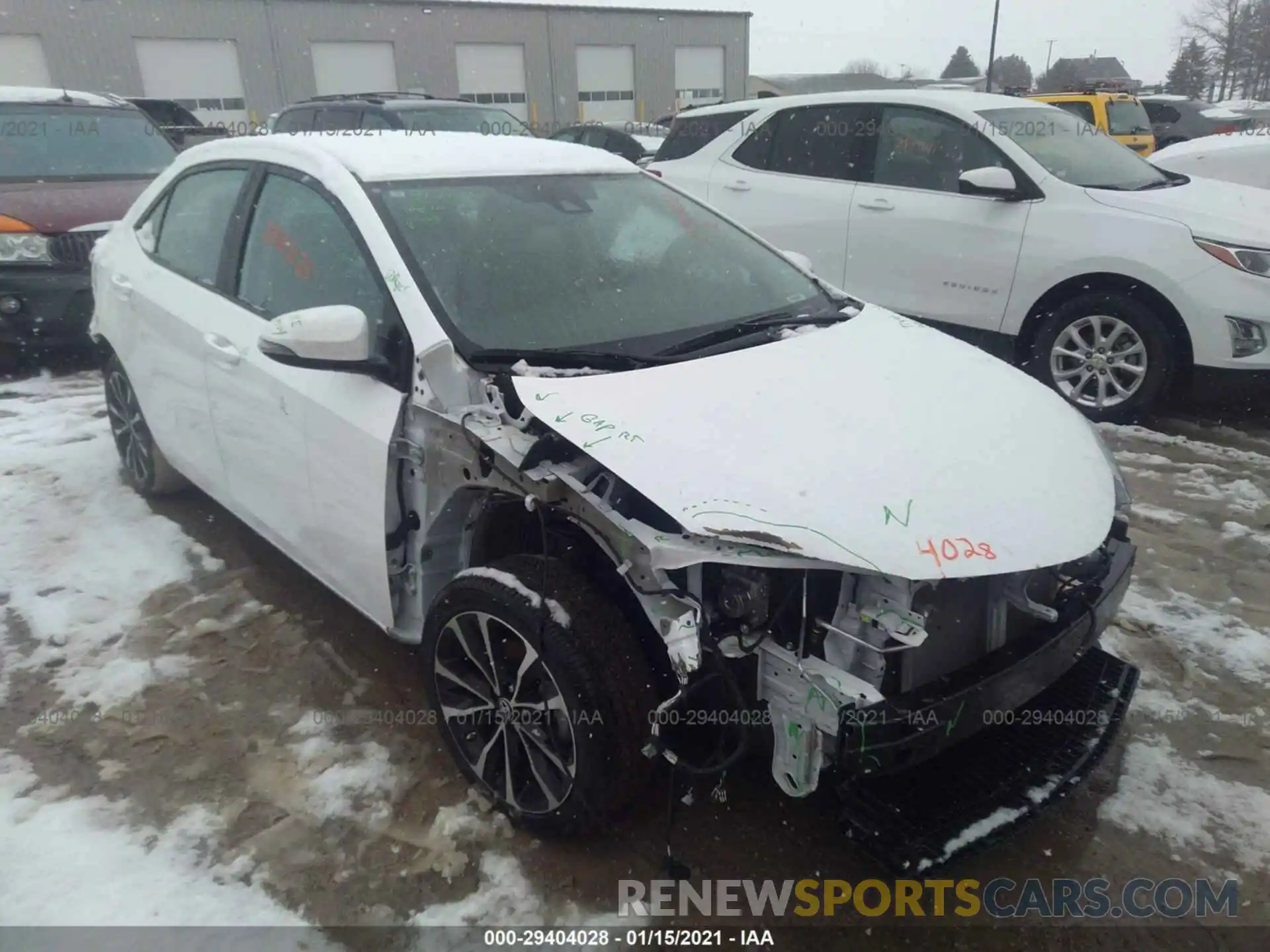 1 Photograph of a damaged car 2T1BURHE7KC235876 TOYOTA COROLLA 2019