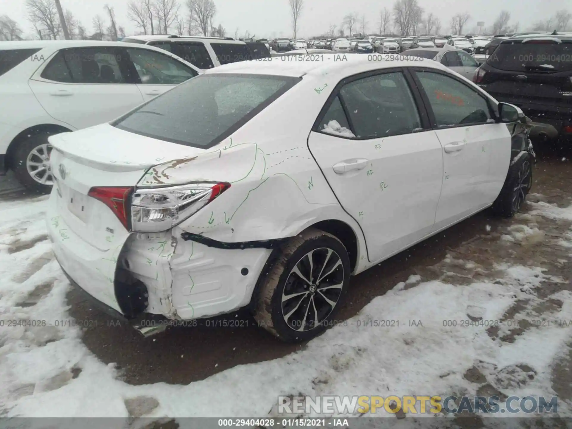 4 Photograph of a damaged car 2T1BURHE7KC235876 TOYOTA COROLLA 2019