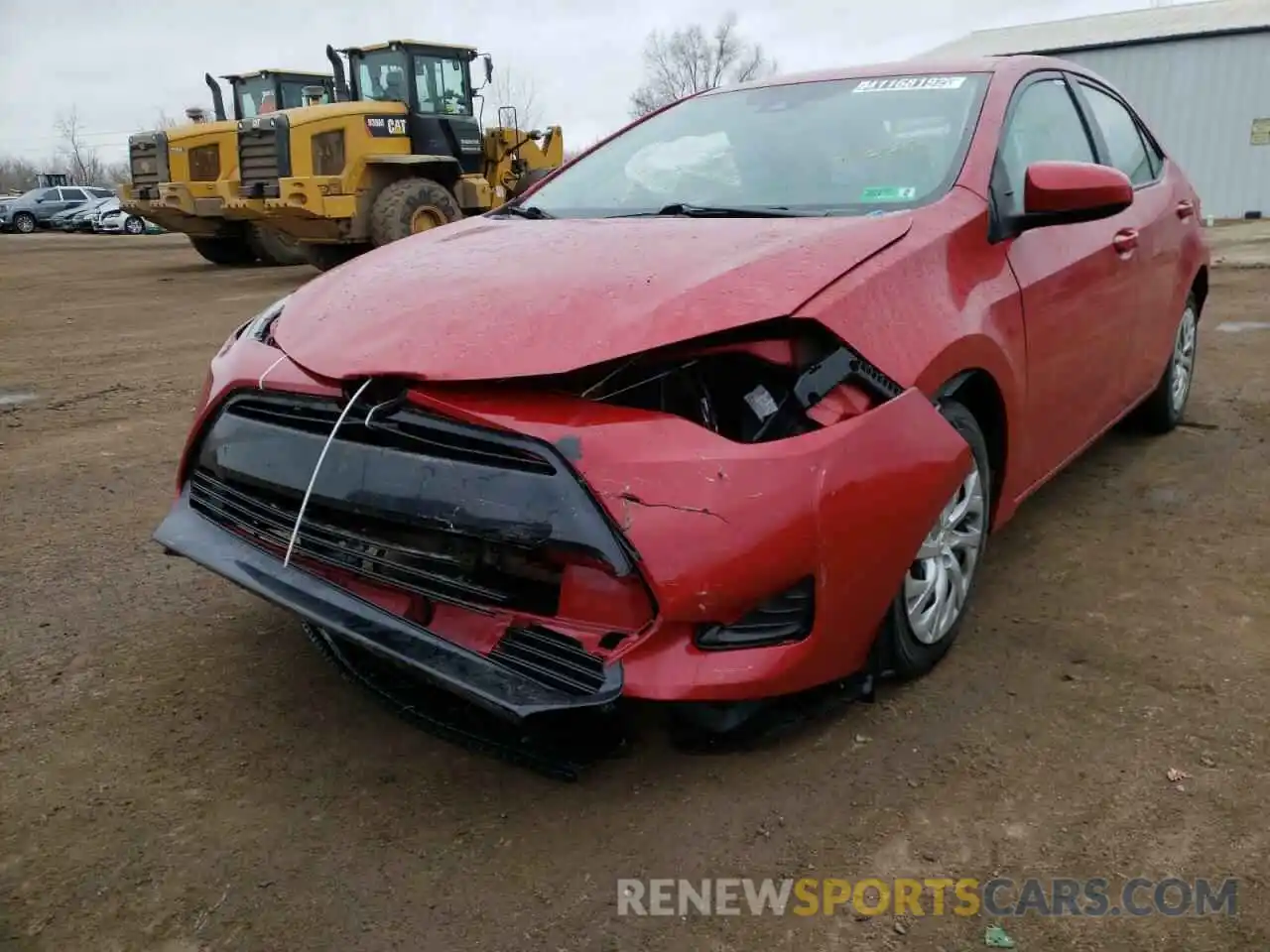 2 Photograph of a damaged car 2T1BURHE7KC235957 TOYOTA COROLLA 2019