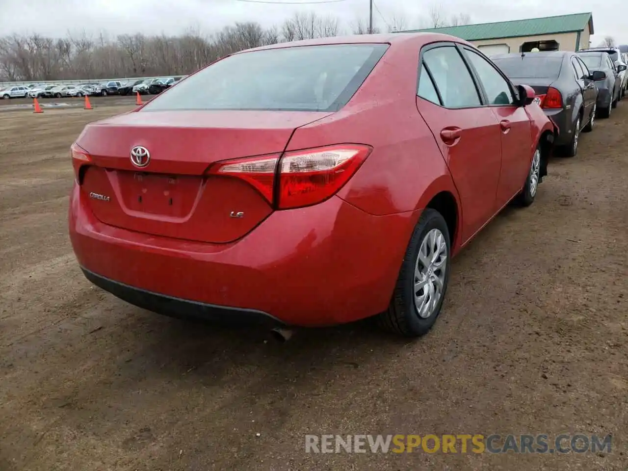 4 Photograph of a damaged car 2T1BURHE7KC235957 TOYOTA COROLLA 2019