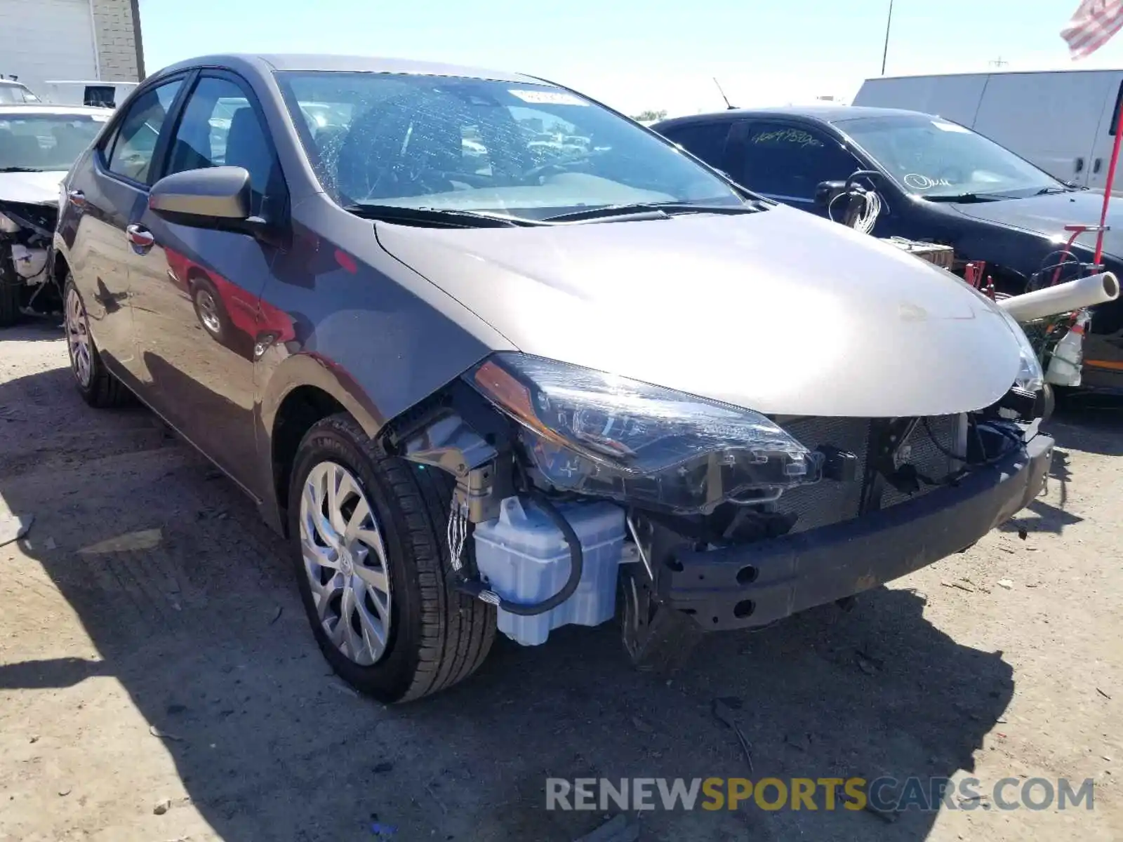 1 Photograph of a damaged car 2T1BURHE7KC236316 TOYOTA COROLLA 2019