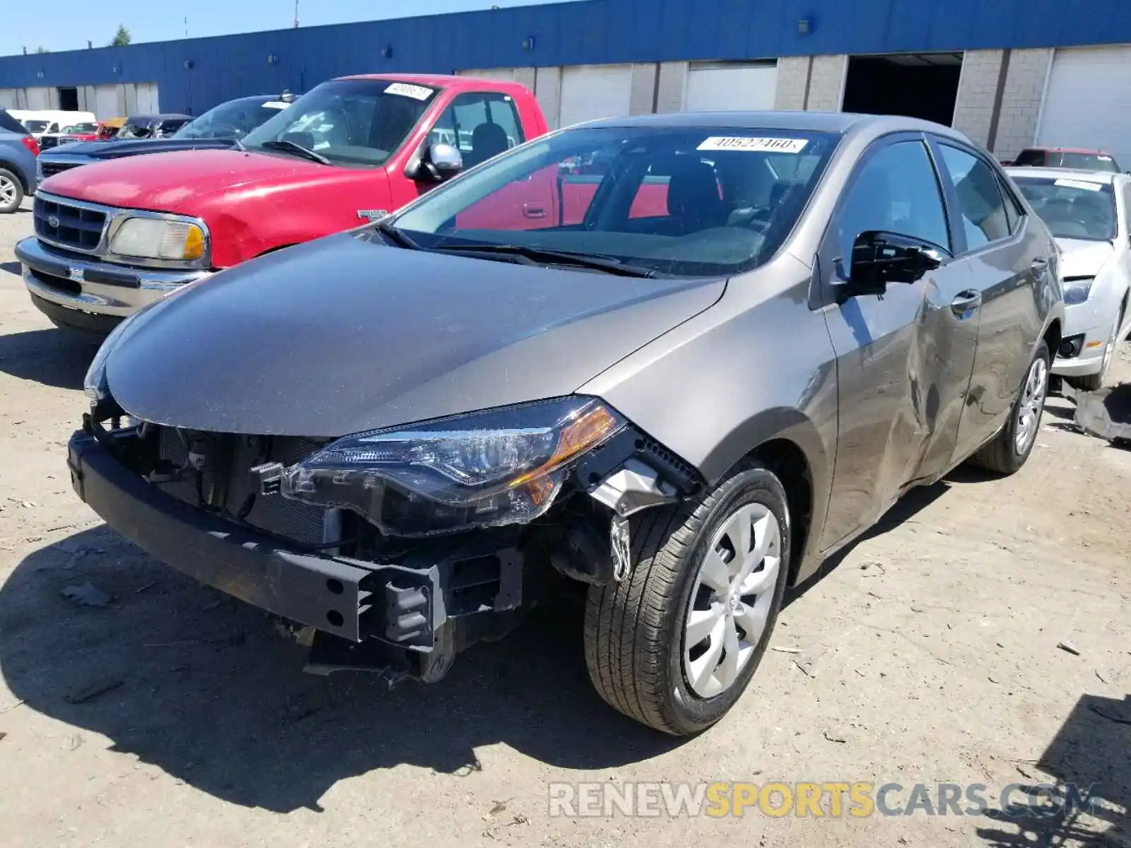 2 Photograph of a damaged car 2T1BURHE7KC236316 TOYOTA COROLLA 2019