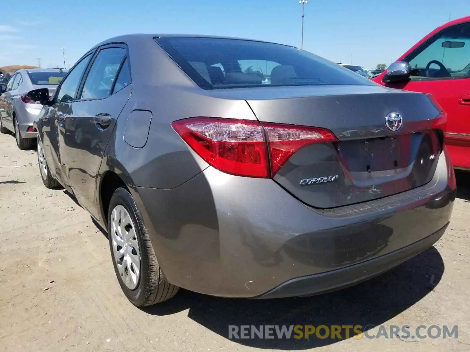 3 Photograph of a damaged car 2T1BURHE7KC236316 TOYOTA COROLLA 2019