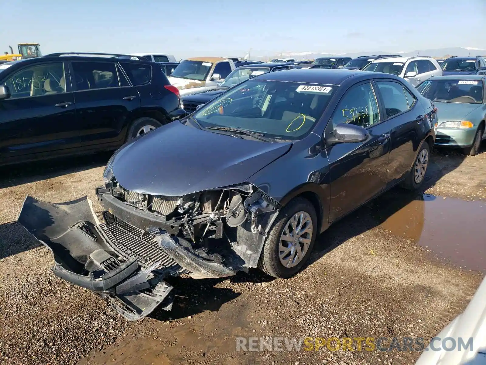 2 Photograph of a damaged car 2T1BURHE7KC237014 TOYOTA COROLLA 2019