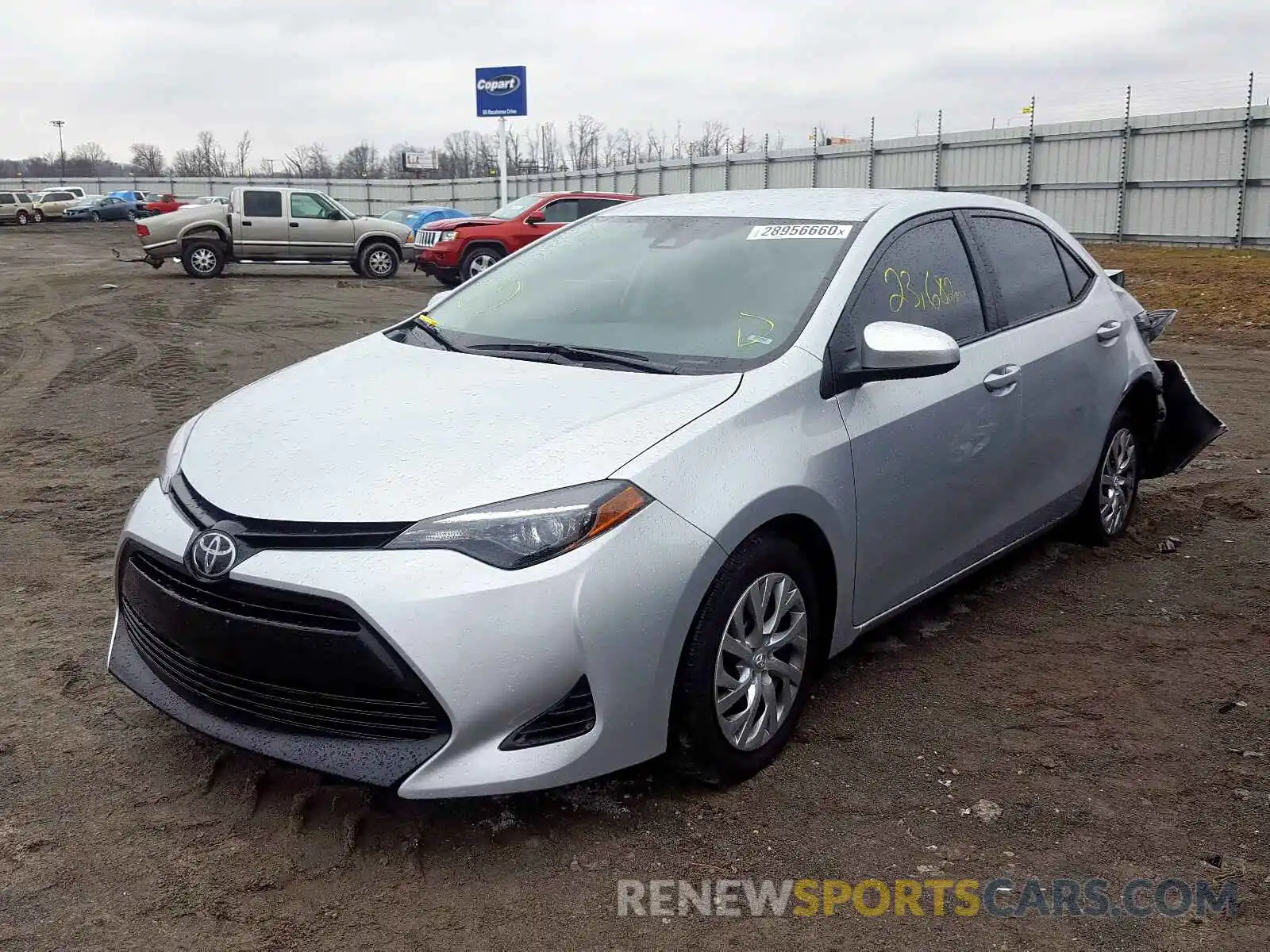 2 Photograph of a damaged car 2T1BURHE7KC237093 TOYOTA COROLLA 2019