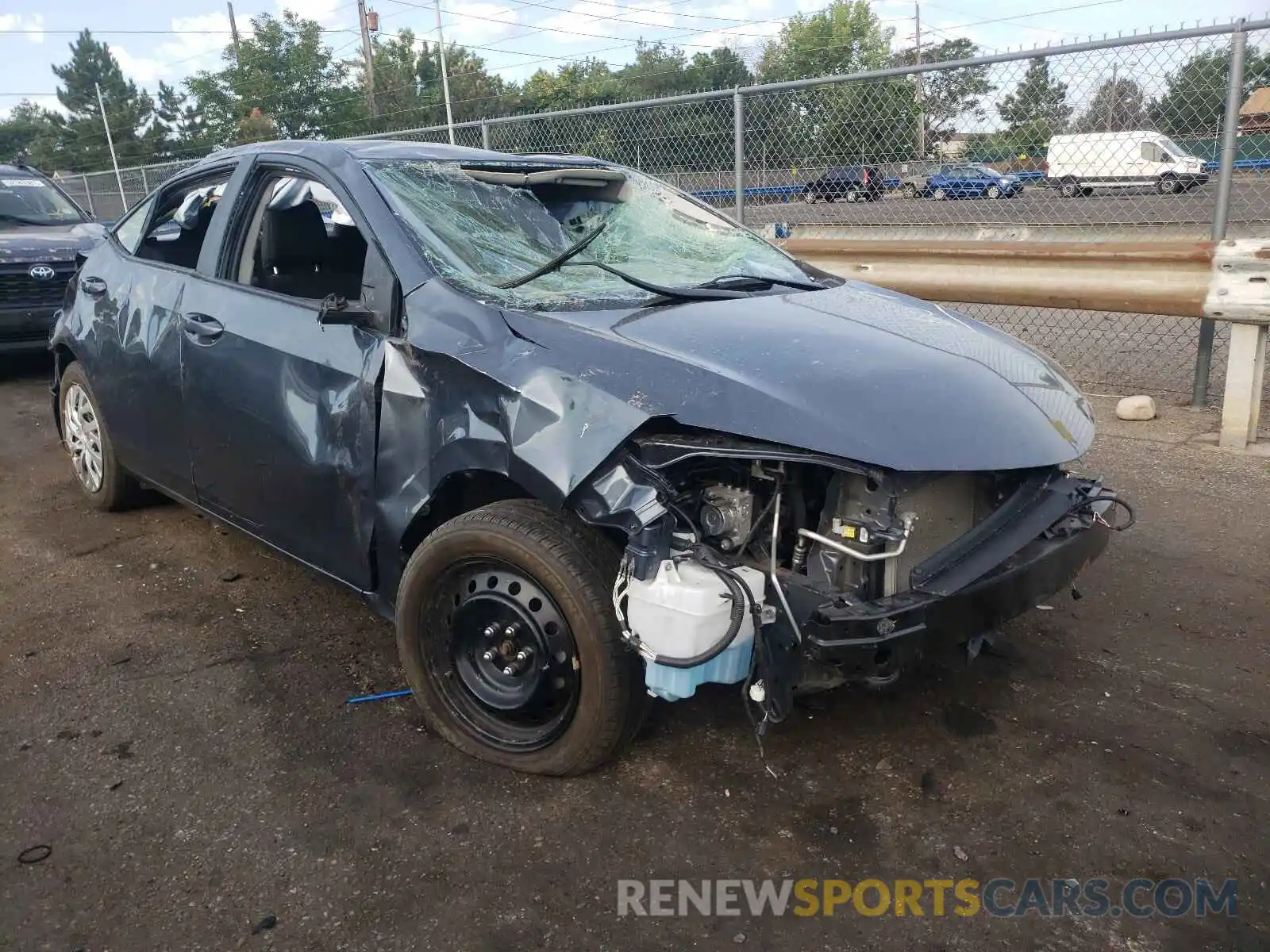 1 Photograph of a damaged car 2T1BURHE7KC237191 TOYOTA COROLLA 2019