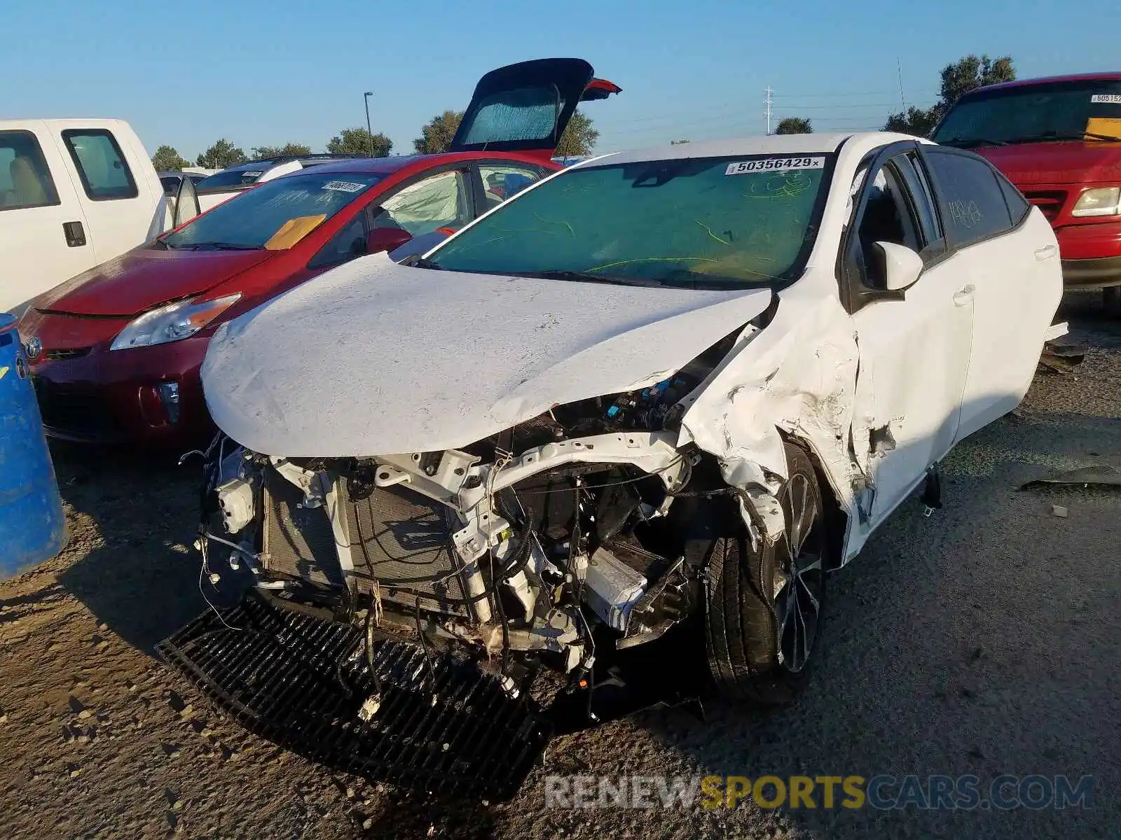 2 Photograph of a damaged car 2T1BURHE7KC237465 TOYOTA COROLLA 2019